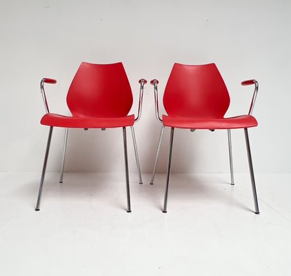 Maui Kartell Chairs by Vico Magistretti, 1980s, Set of 4-ORQ-2021234