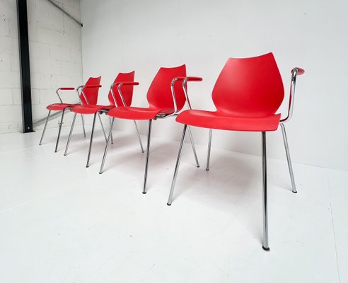 Maui Kartell Chairs by Vico Magistretti, 1980s, Set of 4-ORQ-2021234