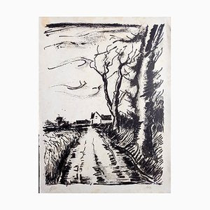 Maurice de Vlaminck, Chemin de Manou (Tete qui Tourne), 1956, Lithograph-NRC-1384626