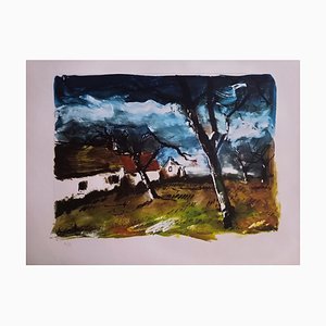 Maurice de Vlaminck, Landscape, 1920s, Lithograph-NRC-1385436