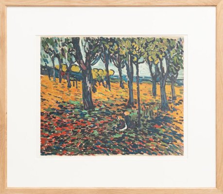 Maurice de Vlamnick, Paysage a Chatou, 1972, Color Lithograph-WM-1312719