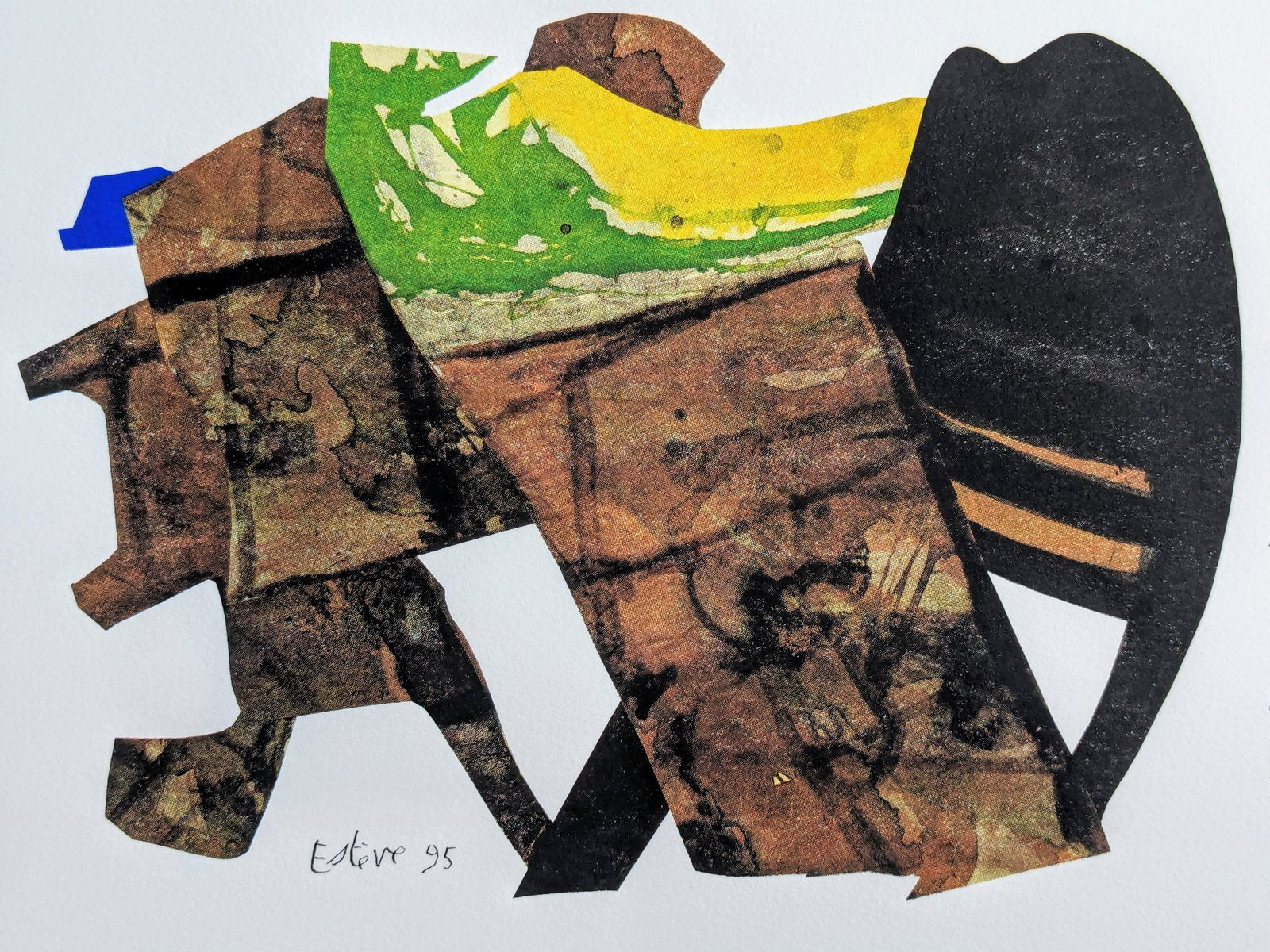 Maurice Esteve, Composition after Collage, Original Lithograph, 1998