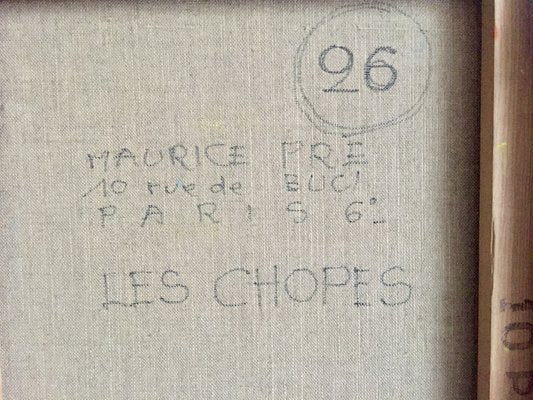 Maurice Pre, Les Chopes, 1973, Oil on Canvas-EVQ-2041191