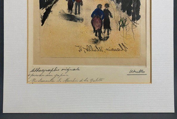 Maurice Utrillo, Montmartre Moulin Galette, 20th Century, Lithograph-QKG-1404394