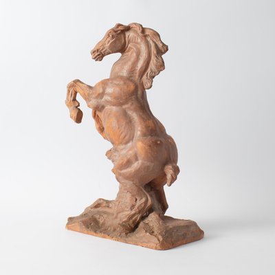 Maurice Waucquez, Rearing Horse, 1930s, Earthenware-IXK-1347642