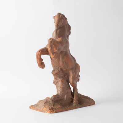 Maurice Waucquez, Rearing Horse, 1930s, Earthenware-IXK-1347642