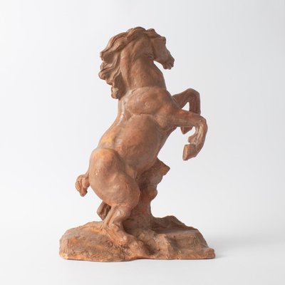 Maurice Waucquez, Rearing Horse, 1930s, Earthenware-IXK-1347642