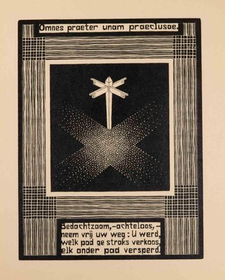 Maurits Cornelis Escher, Signpost, Woodcut, 1931-ZCI-2027299