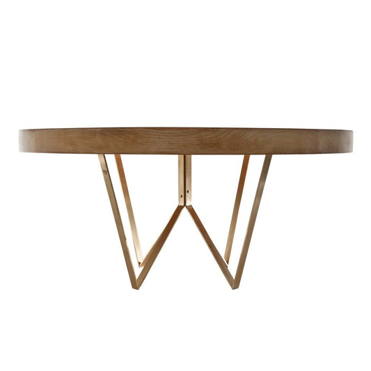 Maurits Reclaimed Oak Round Dining Table by Fred and Juul