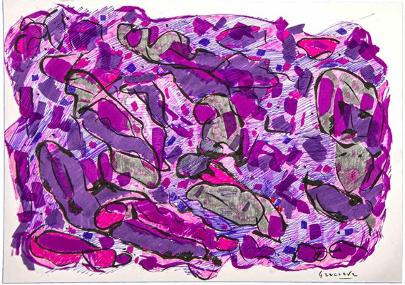 Maurizio Gracceva, Abstract Composition, China Ink and Watercolor, 2010-ZCI-1760636