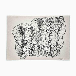 Maurizio Gracceva, Abstract Composition, Original Drawing, 2010-ZCI-964196