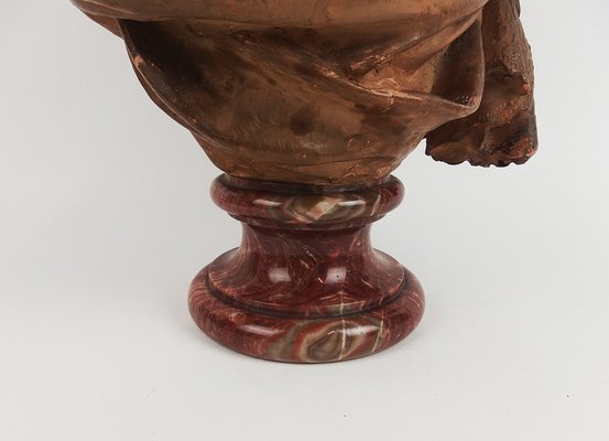 Max Blondat, Art Nouveau Bust, 1898, Terracotta-LW-1750145