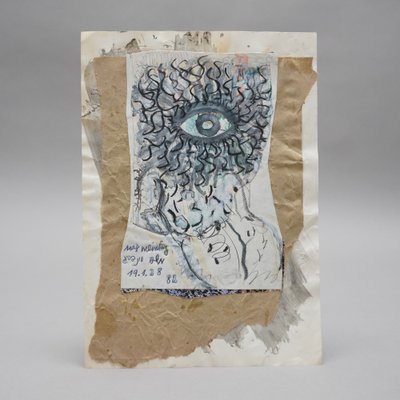 Max Moshe Weinberg, Auge 2, 1982, Crayon & Pencil & Paper-RST-1369596