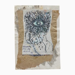 Max Moshe Weinberg, Auge 2, 1982, Crayon & Pencil & Paper-RST-1369596