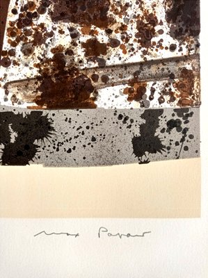 Max Papart, Cutting Abstract Composition, Chromolithograph, 1966-NRC-1417379