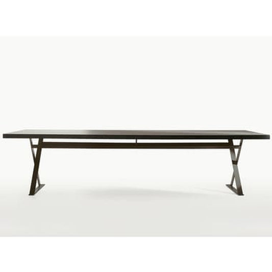 MAX - Rectangular Steel and Wood Table