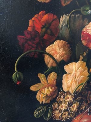 Maximilian Ciccone, Italian Still Life of Flowers, Oil on Canvas, Framed-YUW-1298504