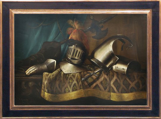 Maximilian Ciccone, Italian Still Life with Armature, 2008, Oil on Canvas, Framed-YUW-1298518