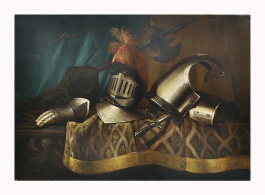 Maximilian Ciccone, Italian Still Life with Armature, 2008, Oil on Canvas, Framed-YUW-1298518