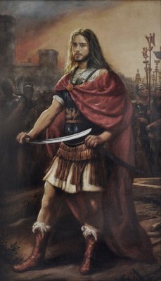 Maxmilian Ciccone, Alexander the Great, Italy, Late 2000s, Oil on Canvas, Framed-VHF-1320408