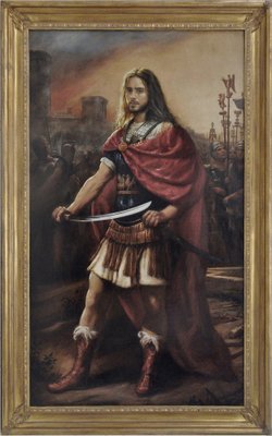 Maxmilian Ciccone, Alexander the Great, Italy, Late 2000s, Oil on Canvas, Framed-VHF-1320408