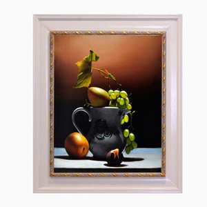 Maxmilian Ciccone, Cascata di uva, Italy, Late 2000s, Oil on Canvas, Framed-VHF-1316778