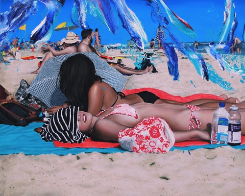 Maxwell Stevens, Beach Girls, 2023, Oil on Canvas-CHG-2037220