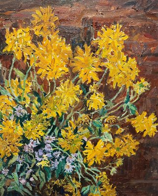 Maya Kopitzeva, Fiori Gialli, Oil Painting, 2002-QUE-1771524