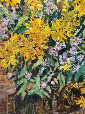 Maya Kopitzeva, Fiori Gialli, Oil Painting, 2002-QUE-1771524