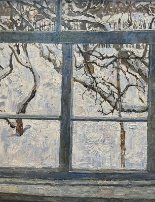 Maya Kopitzeva, Winter Garden, 1970s, Oil on Canvas-QUE-1249575