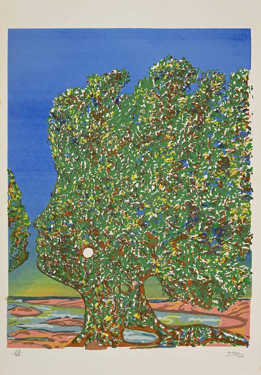 Mayo (Antoine Malliarakis), L'arbre De L'amour (The Tree of Love), Lithograph, 1980