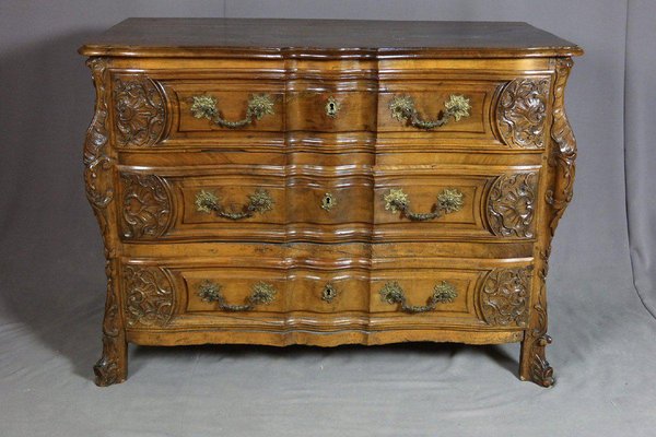 Mazarine Chest of Drawers in Walnut, 18th-Century-WSV-1373177