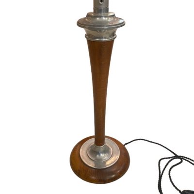 Mazda Table Lamp in Mahogany Wood-RFP-2019776