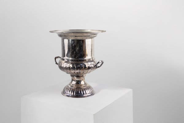 Medicis Vase Shaped Silver-Plated Champagne Cooler, France, 1950s-YSY-2031331