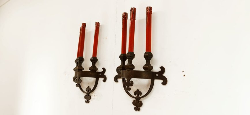 Medieval Brass Wall Lights-QLH-1347949