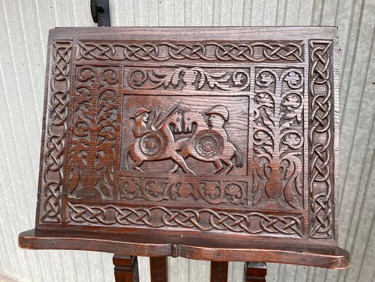 Medieval Wooden Double Lectern-EBQ-1784972