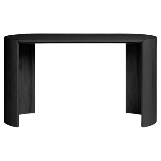 Medium Airisto Work Desk Stained Black by Made by Choice