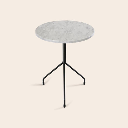 Medium All for One White Carrara Marble Table by OxDenmarq