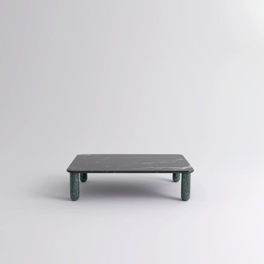 Medium Black and Green Marble Sunday Coffee Table by Jean-Baptiste Souletie