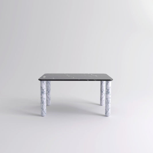 Medium Black and White Marble Sunday Dining Table by Jean-Baptiste Souletie