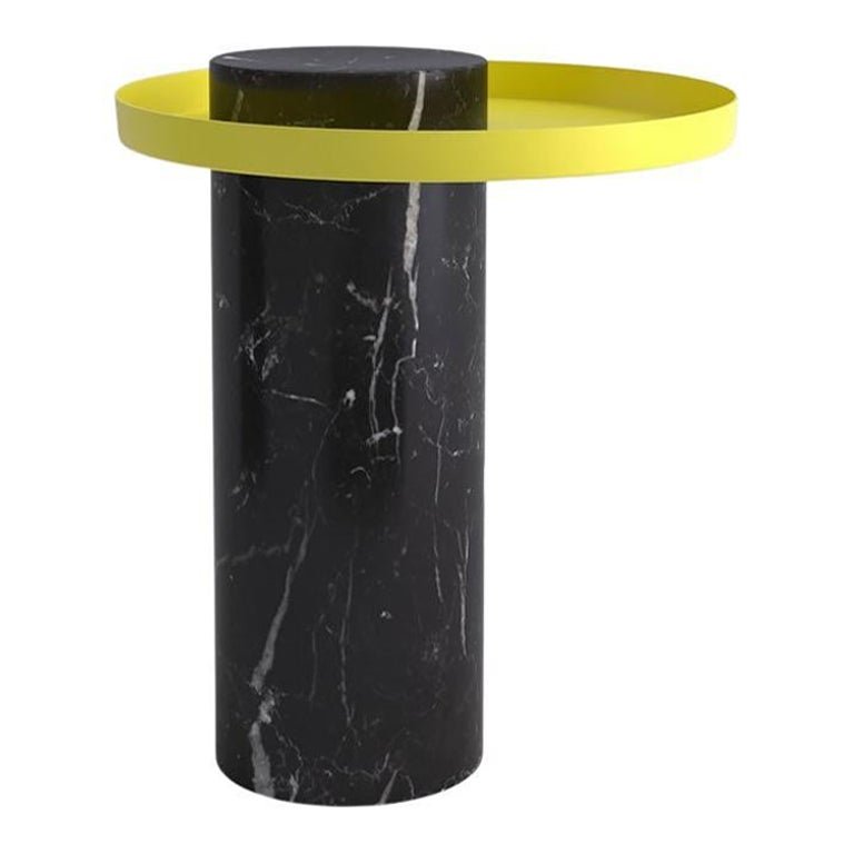 Medium Black Marquina Guéridon by Sebastian Herkner