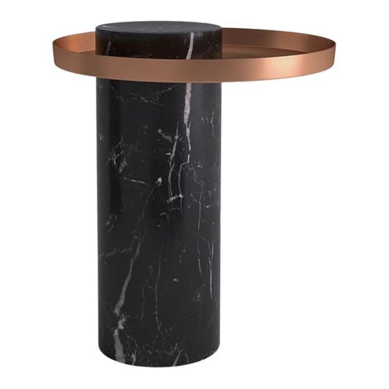 Medium Black Marquina Marble Guéridon by Sebastian Herkner