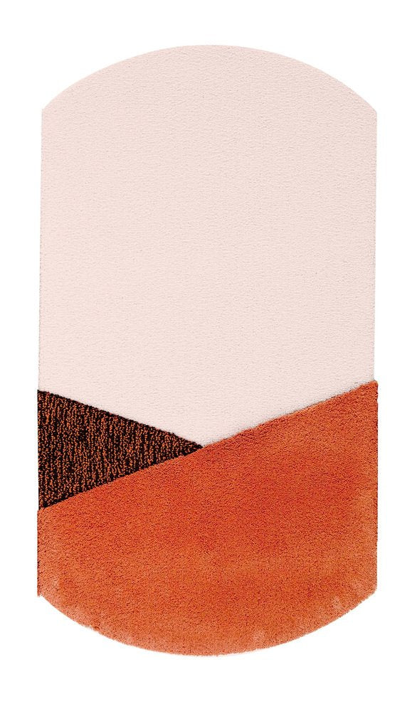 Medium Brick Brown Oci Rug Triptych by Seraina Lareida