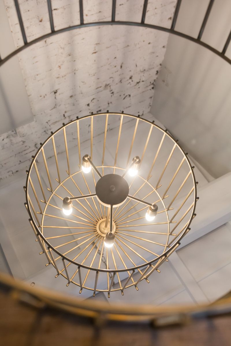 Medium Cage Chain Chandelier by Niccolo De Ruvo for Brass Brothers