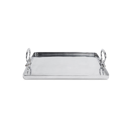 Medium Colony Tray in Polished Aluminum by Aldo Cibic for Paola C.