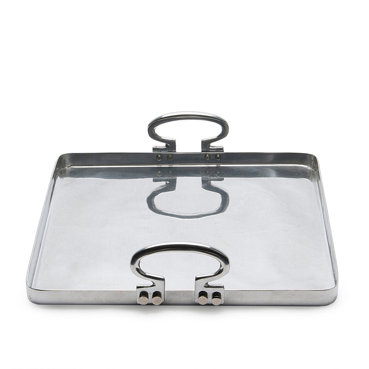 Medium Colony Tray in Polished Aluminum by Aldo Cibic for Paola C.