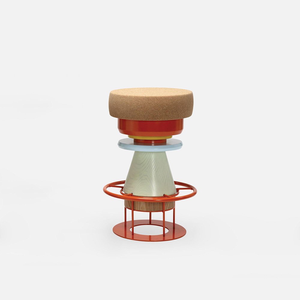 Medium Colorful Tembo Stool by Note Design Studio