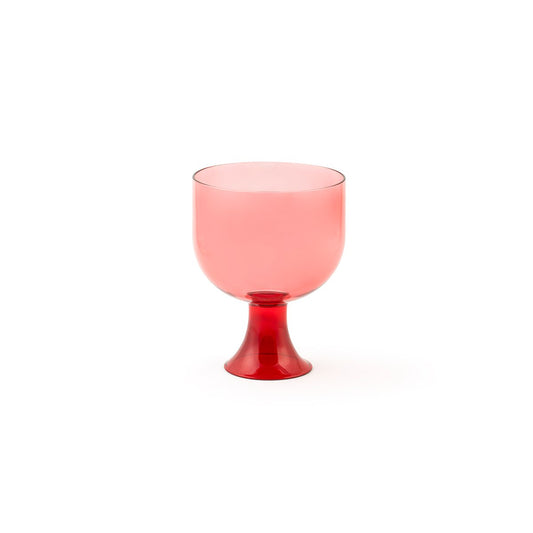 Medium Cuppino Blown Glass Cup in Red by Aldo Cibic for Paola C.