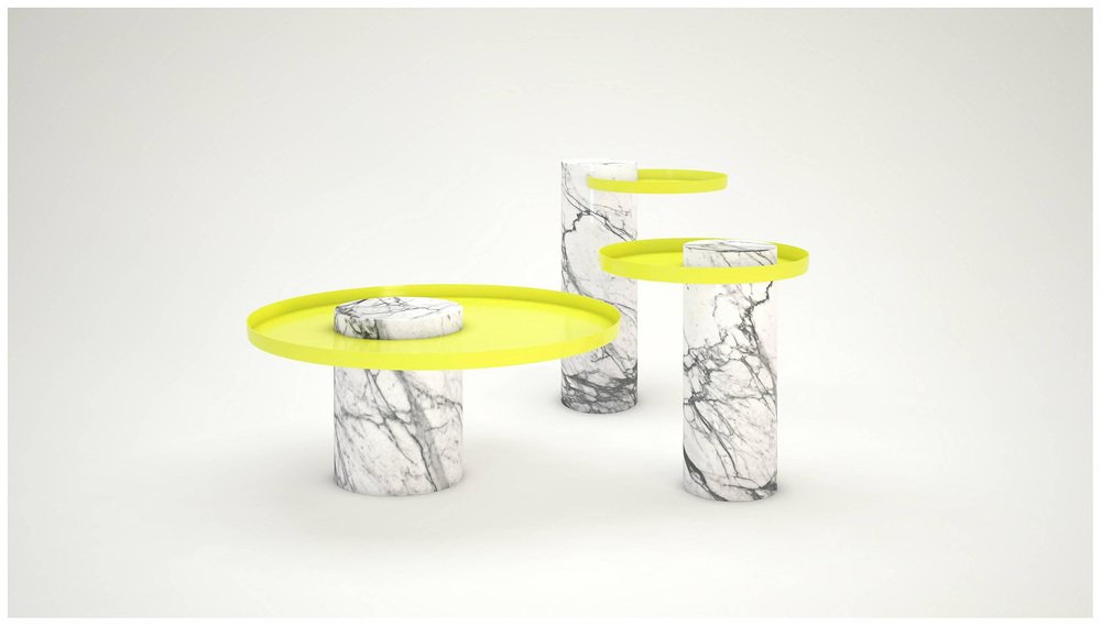 Medium Indian Green Marble Guéridon Table by Sebastian Herkner