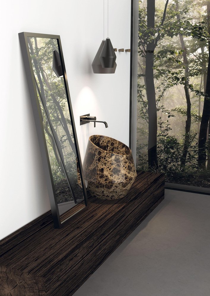 Medium Kyknos Tosca Washbasin by Marmi Serafini